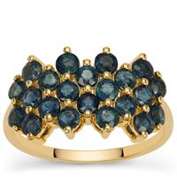 Natural Nigerian Blue Sapphire Ring in 9K Gold 2.70cts