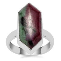 Ruby-Zoisite Ring in Sterling Silver 11.20cts