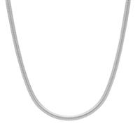 18" Sterling Silver Tempo Round Snake Chain 4.76g