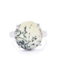 Siberian Dendrite Quartz Ring in Sterling Silver 10.36cts