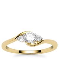 Diamonds Ring in 9K Gold 0.34ct