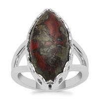 Cabo Verde Dragonstone Ring in Sterling Silver 11.60cts