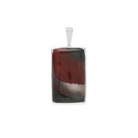 Cherry Orchard Agate Pendant in Sterling Silver 12.90cts