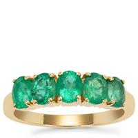 Zambian Emerald Ring in 9K Gold 1.70cts