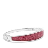 Pink Quartz Bangle in Sterling Silver 14.65cts
