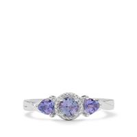 Tanzanite Ring in Sterling Silver 0.70ct