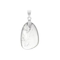 Prasiolite Pendant in Sterling Silver 32.70cts