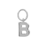 Molte B Letter Charm in Sterling Silver
