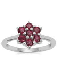Tocantin Garnet Ring in Sterling Silver 1.07cts