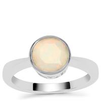 Ethiopian Opal Ring in Sterling Silver 1cts