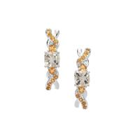 Serenite Earrings with Diamantina Citrine in Sterling Silver 2.52cts