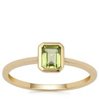 Peridot Ring in 9K Gold 0.45ct - August Birthstone