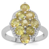 Ambilobe Sphene Ring in Sterling Silver 2.91cts