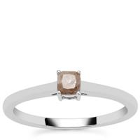 Natural Pink Diamond Ring in Platinum 950 0.33ct