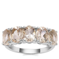Champagne Danburite Ring in Sterling Silver 3.63cts