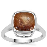 Rutile Quartz Ring in Sterling Silver 3.75cts