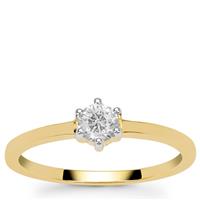 Diamonds Ring in 9K Gold 0.32cts