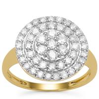 Canadian Diamonds Ring in 9K Gold 1cts