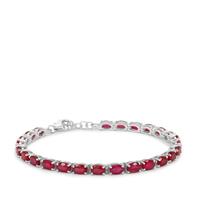 Malagasy Ruby Bracelet in Sterling Silver 18.64cts (F)