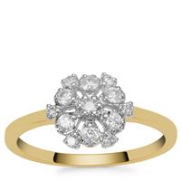 Canadian Diamonds Ring in 9K Gold 0.34ct