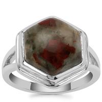 Cherry Orchard Agate Ring in Sterling Silver 7.15cts