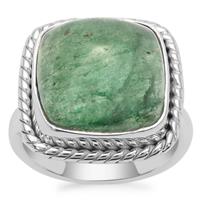Kiwi Quartz Ring in Sterling Silver 12cts