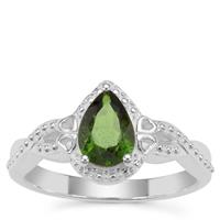 Chrome Diopside Ring in Sterling Silver 1.06cts