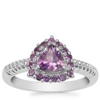 Moroccan Amethyst Ring with African Amethyst in Sterling Silver 0.85ct