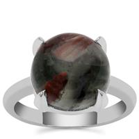 Cherry Orchard Agate Ring in Sterling Silver 5.90cts