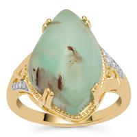 Aquaprase™ Ring with Diamond in 9K Gold 7.20cts