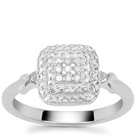Diamonds Ring in Sterling Silver 0.08ct