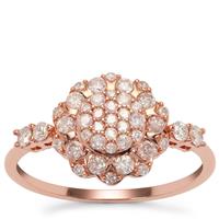 Natural Pink Diamond Ring in 9K Rose Gold 0.57ct