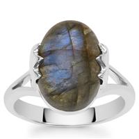 Paul Island Labradorite Ring in Sterling Silver 6.50cts