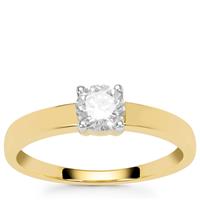 Diamonds Ring in 9K Gold 0.52cts
