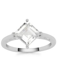 White Topaz Ring in Sterling Silver 2.40cts