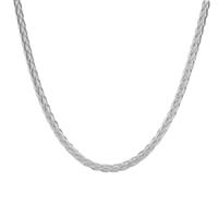18" Sterling Silver Tempo round Foxtail chain 4.12g