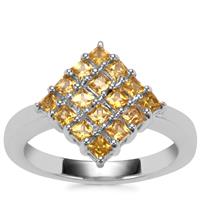Golden Tourmaline Ring in Sterling Silver 0.72ct