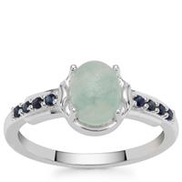 Gem-Jelly™ Aquaprase™ Ring with Thai Sapphire in Sterling Silver 1.50cts