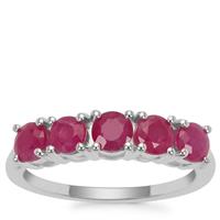 Kenyan Ruby Ring in Sterling Silver 1.85cts