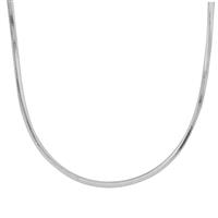18" Sterling Silver Tempo 8 Cut Snake Chain 3.77g