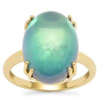 Blue Moonstone Ring in 9K Gold 10cts
