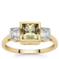 Csarite® Ring with White Zircon in 9K Gold 1.60cts