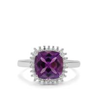 Moroccan Amethyst Ring in Sterling Silver 2.80cts