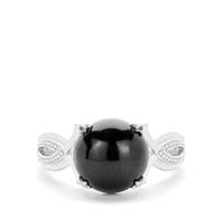 Black Tourmaline Ring in Sterling Silver 4.71cts