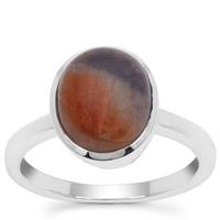 Iolite Sunstone Ring in Sterling Silver 4cts