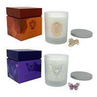 Gem Auras Spirit Animal Candles - Available with Amethyst Butterfly or Carnelian Lion