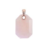 Morganite Pendant in Rose Tone Sterling Silver 60cts