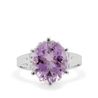 Rose De France Amethyst Ring in Sterling Silver 7cts