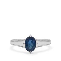 Kanchanaburi Sapphire Ring in Sterling Silver 1.40cts