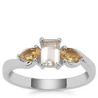 Serenite Ring with Diamantina Citrine in Sterling Silver 0.97cts